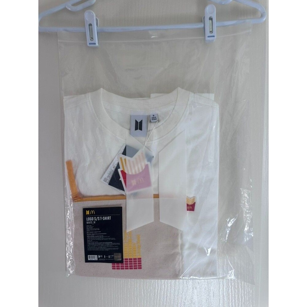 BTS X McDonalds White Logo Shirt Medium